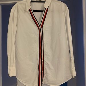 White buttoned shirt